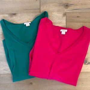 J.Crew XS v-neck sweaters/ long sleeve